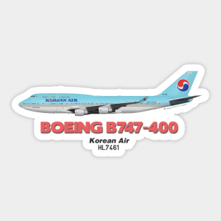 Boeing B747-400 - Korean Air Sticker